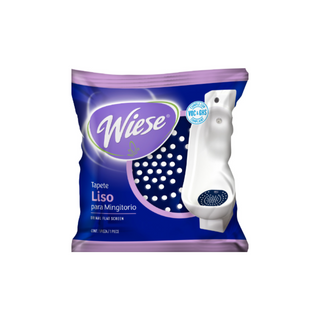 Tapete Liso para Mingitorio Aroma Chicle Color Azul Marca Wiese - 1 Pieza