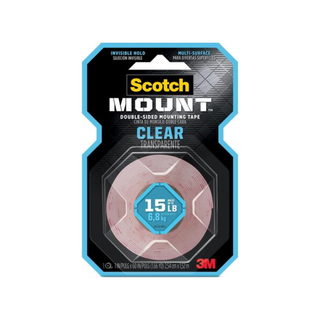 Cinta de Montaje Transparente 24mm x 1.5m  Marca 3M Scotch - 1 Pieza