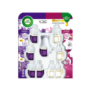 Air Wick Repuestos para Aparato Electrónico Aroma Lavanda Y Lirio - 1 Paquete con 9 Piezas