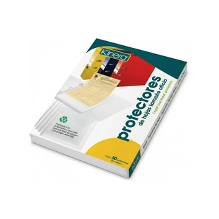 Protectores de Hojas Tamaño Oficio Acabado Mate Marca Kinera - 1 Paquete Con 50 Piezas