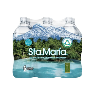 Agua 1 L Marca Sta. María - 6 Botellas