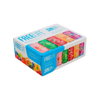 Agua Mineral Saborizada 237ml Marca Freelife - 1 Caja con 20 Piezas