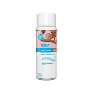 Aromatizante en Aerosol Aire Limpio Canela Neutralizador de Olores 220 G Marca Key - 1 Pieza