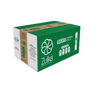 Azúcar Morena Marca Zulka - 1 Caja con 1000 Sticks de 4g c/u