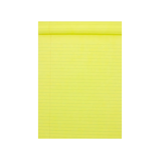 Block de Notas Amarillas Rayadas Tamaño Carta Marca Estrella - 1 Block con 50 Hojas