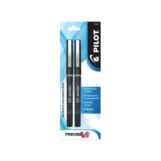 Bolígrafo Punto Fino 0.5 mm Precise V5 Color Negro Marca Pilot - 1 Paquete con 2 Piezas