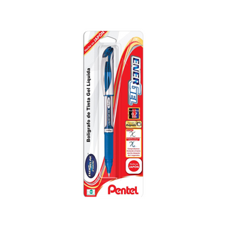 Boligrafo Punto Fino Energel DX Tinta del Gel Azul Marca Pentel - 1 Pieza
