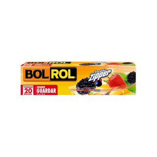 Bolsa para Almacenar con Zipper Tamaño Grande Marca Bol Rol - 1 Paquete Con 20 Piezas