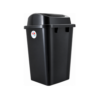 Bote de Basura para 36L con Tapa Color Negro - 1 Pieza