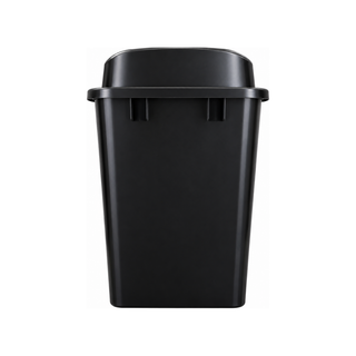 Bote de Basura para 36L con Tapa Color Negro - 1 Pieza