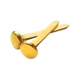 Broche Latonado Tipo Alemán 20 mm Marca Barrilito - 1 Caja de 100 Piezas