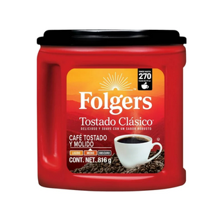 Café Tostado y Molido Folgers 816 g - 1 pieza