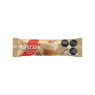 Café Cappuccino Original en Polvo Marca Nescafé - 1 Caja con 24 Sobres de 20 g