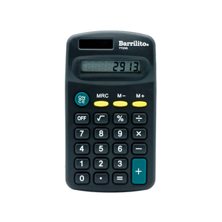 Calculadora de Bolsillo 8 dígitos Marca Barrilito - 1 Pieza