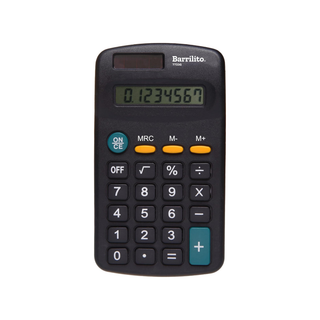 Calculadora de Bolsillo 8 dígitos Marca Barrilito - 1 Pieza