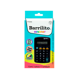 Calculadora de Bolsillo 8 dígitos Marca Barrilito - 1 Pieza