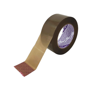 Cinta Hot Melt 500 Canela 48 mm x 50 m Marca Navitek - 1 Paquete con 6 Piezas