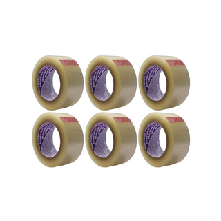 Cinta Hot Melt 500 Natural 48mm x 50 m Marca Navitek - 1 Paquete con 6 Piezas