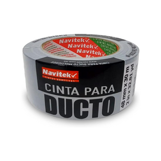 Cinta Multiusos Duct Tape Plata 48mm x 50m Marca Navitek - 1 Pieza