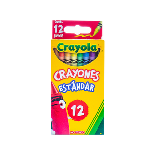 Crayones Regular de Colores Marca Crayola - 1 Paquete con 12 Piezas
