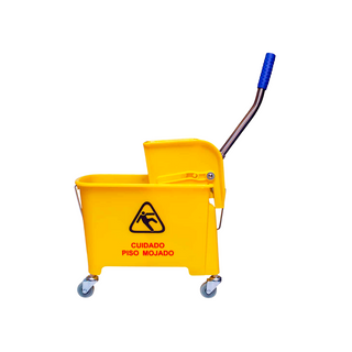 Cubeta Exprimidora 20 L Amarilla Marca Oval - 1 Pieza