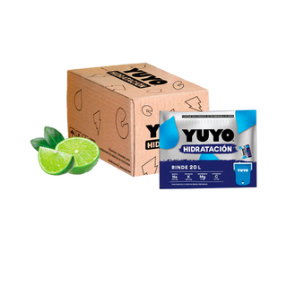 Electrolitos en polvo para 20L sabor Limonada Marca Yuyo - 1 caja con 20 sobres
