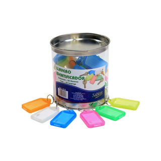 Etiquetas Plásticas de Colores para Llaves - 1 Paquete con 36 Piezas