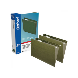 Folder Colgante Tamaño Oficio Marca Oxford - 1 Caja Con 25 Piezas