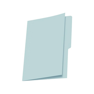 Folder Tamaño Oficio Color Azul Marca Nassa - 1 Caja Con 100 Piezas