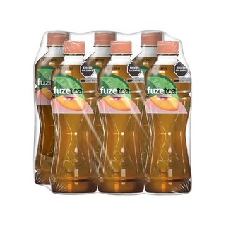 Fuze Tea Durazno Botella 600 ml - 6 Piezas