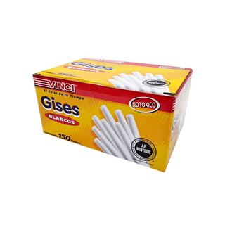 Gises Blancos Marca Vinci - 1 Caja Con 150 Piezas