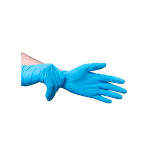 Guantes de Nitrilo Sin Polvo Color Azul Talla CH - 1 Caja Con 1000 Piezas
