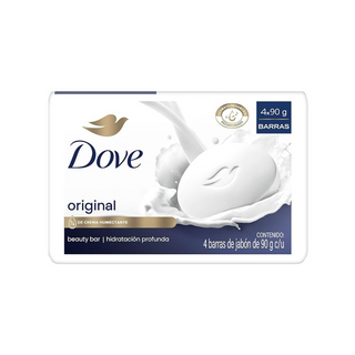 Jabón en Barra Original Marca Dove - 1 Caja con 4 piezas de 90 g c/u
