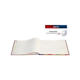 Libro Florete 96 Hojas Rayadas Forma Italiana Marca Estrella - 1 Pieza