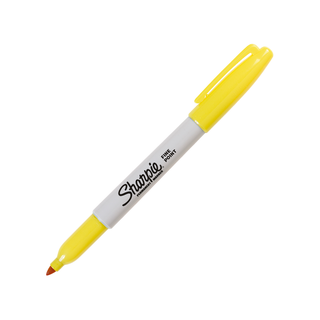 Marcador Permanente Color Amarillo Punto Fino Marca Sharpie - 1 Pieza