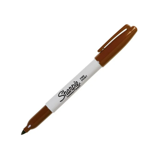 Marcador Permanente Color Café Punto Fino Marca Sharpie - 1 Pieza
