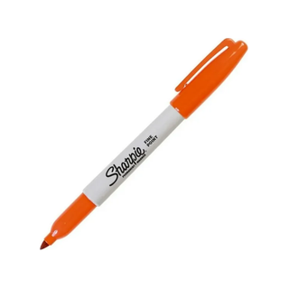 Marcador Permanente Color Naranja Punto Fino Marca Sharpie - 1 Pieza