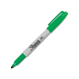 Marcador Permanente Color Verde Punto Fino Marca Sharpie - 1 Pieza