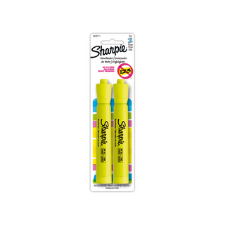 Marcatextos Color Amarillo Marca Sharpie - 1 Paquete Con 2 Piezas