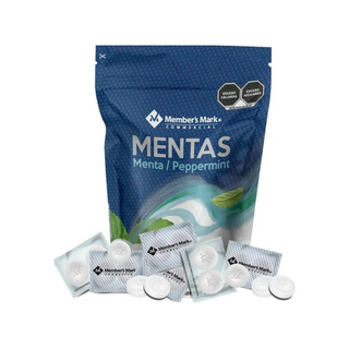 Mentas Sabor Menta 1.3 Kg Marca Member's Mark - 1 Bolsa con 419 Piezas