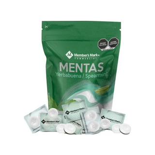Mentas Sabor Yerbabuena 1.3 Kg Marca Member's Mark - 1 Bolsa con 419 Piezas