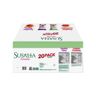 Mix de Susalitas Enchiladas y Flama 50g Marca Susalia - 1 Caja de 20 Piezas