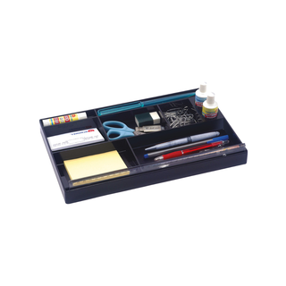 Organizador de Plástico Para Cajón Color Negro Marca Mae - 1 Pieza