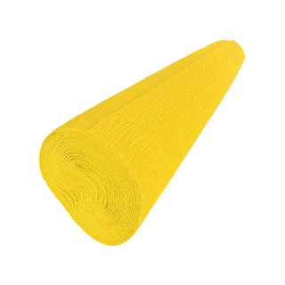 Papel Crepé Color Amarillo 50 cm x 2 m - 10 Pliegos
