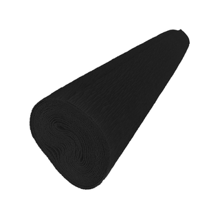 Papel Crepé Color Negro 50 cm x 2 m - 10 Pliegos