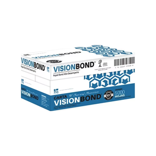 Papel Para Impresión de Alta Velocidad Vision Bond Tamaño Carta Blancura 97% Marca Copamex - 10 Paquetes Con 500 Hojas c/u