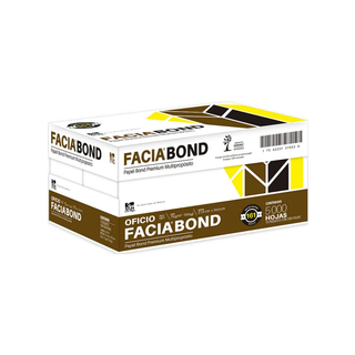 Papel Para Impresión Facia Bond Tamaño Oficio Blancura 100% Marca Copamex - 10 Paquetes Con 500 Hojas c/u