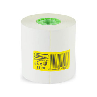 Rollo de Papel Bond 76mm x 30m Modelo B7670 Marca Printaform - 1 Paquete con 3 Rollos