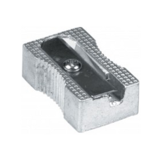 Sacapuntas Metálico Recto Marca Barrilito - 1 Paquete de 24 Piezas