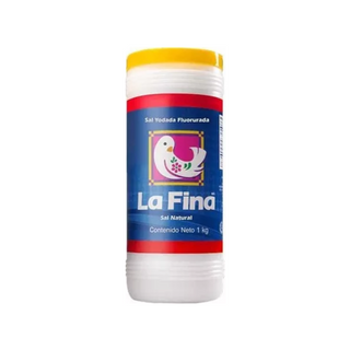 Sal Yodada 1 kg Marca La Fina - 1 Pieza